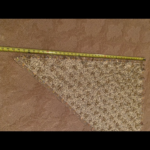 NWT Handmade crystal beaded Veil - fancy scarf - wrap - Picture 9 of 10